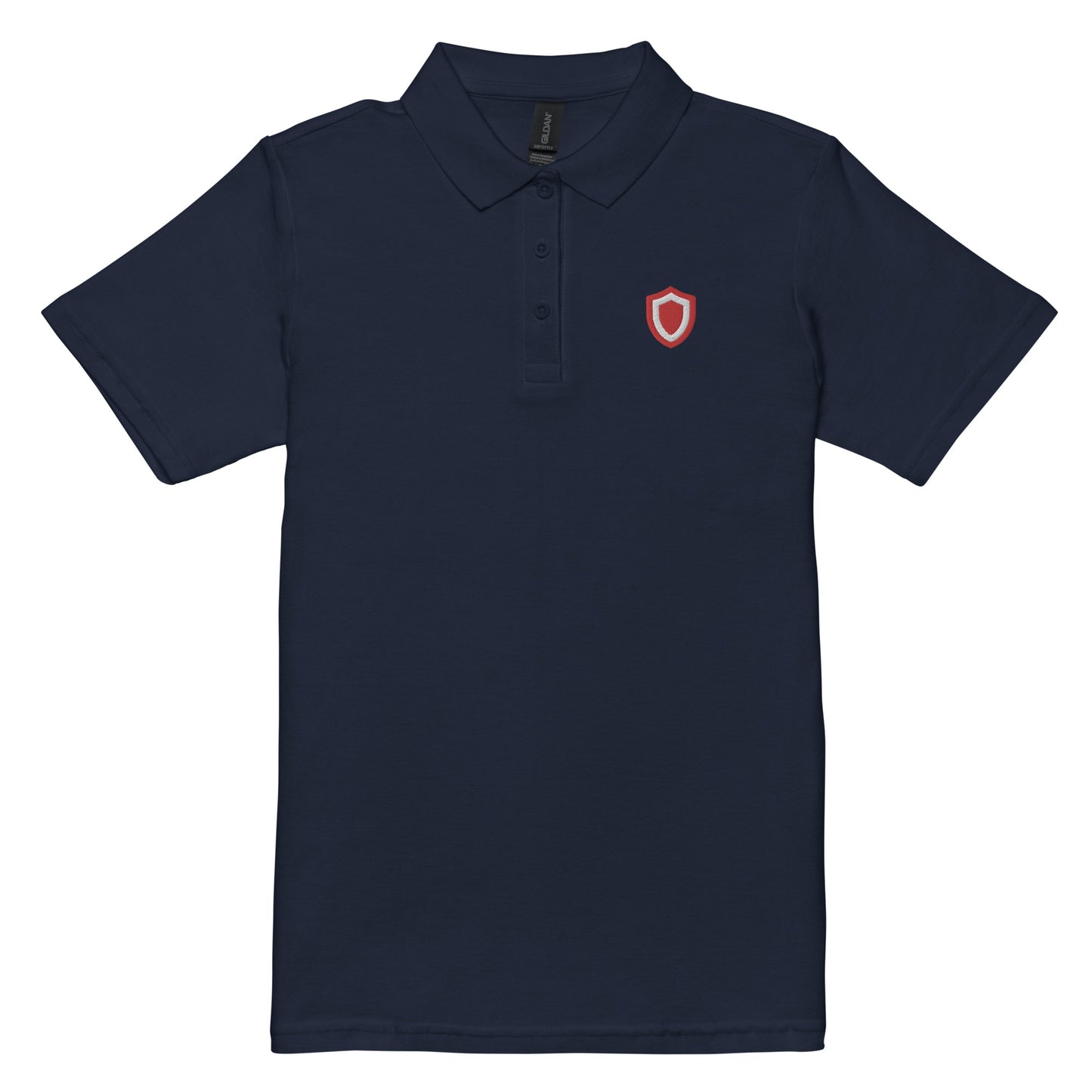 Women’s pique polo shirt.